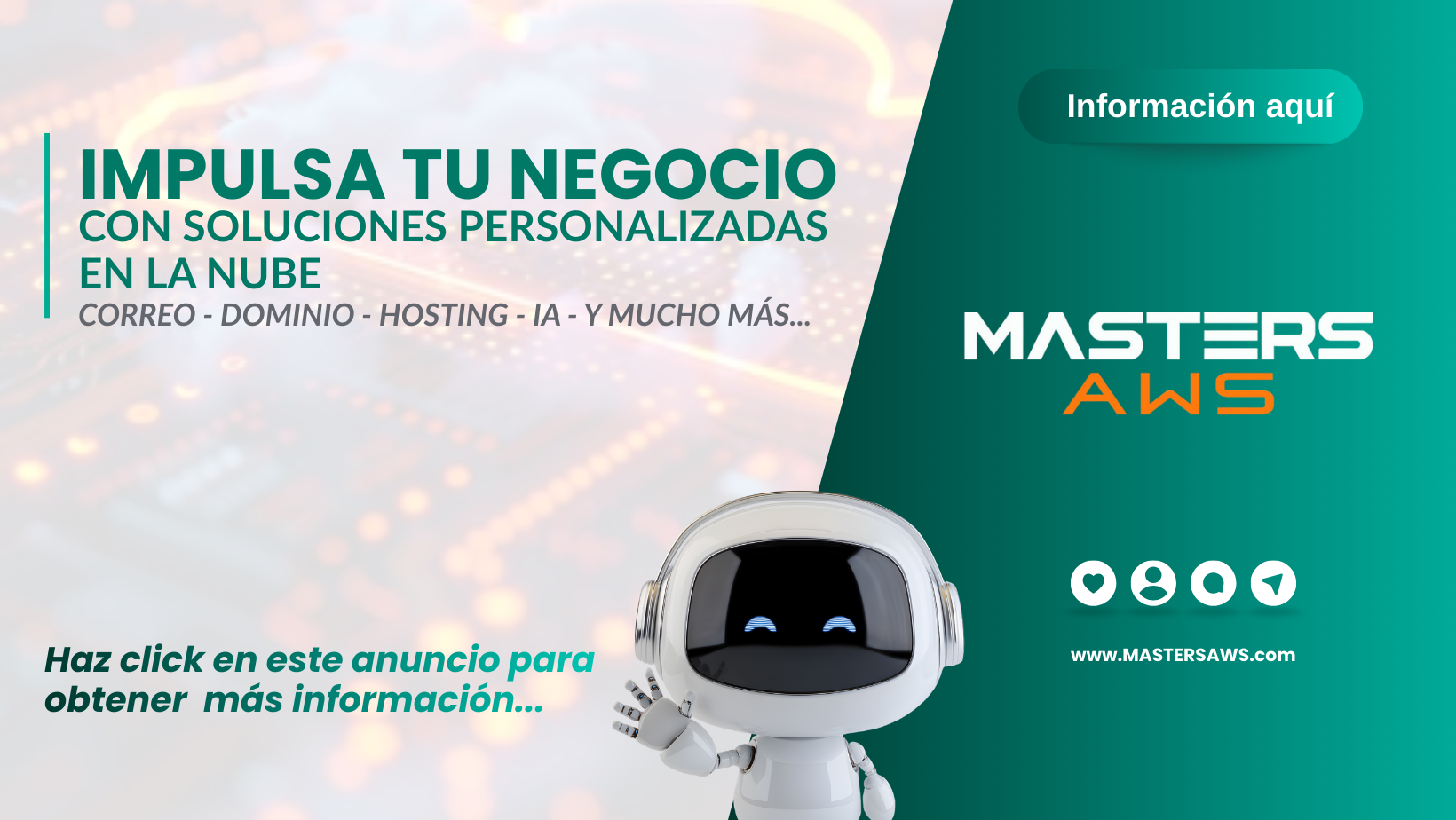 Masters AWS: correo, dominio, hosting e inteligencia artificial
